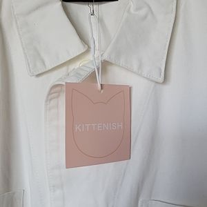 White Kittenish Romper